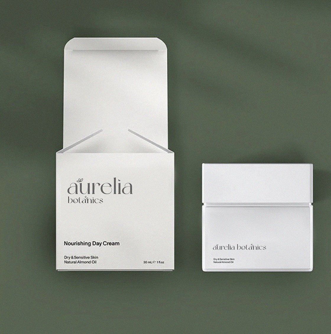 Aurelia Botanics product box packaging